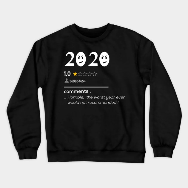 2020 one star rating Crewneck Sweatshirt by afmr.2007@gmail.com